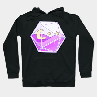 D20 Moon and Stars Hoodie